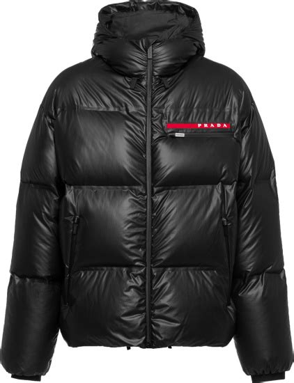 prada puffer jacket men|Prada linea rossa puffer jacket.